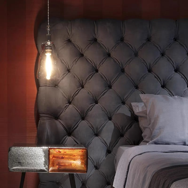 Baxter Heaven Bed Leather 1.8M Bed French Retro High-end Bedroom Double Bed