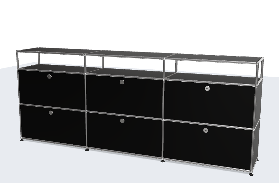 USM Haller ball pipe light panel parts storage cabinet model sideboard modular furniture TV stand