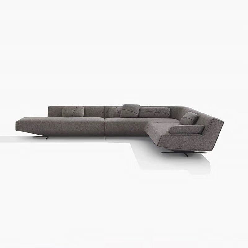Italian Sofa Poliform Sydney Cotton And Linen Fabric Sofa Living Room Irregular-shaped Corner Soft Sofa Minimalist Designer Sofa