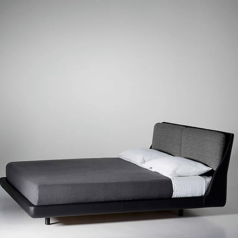 Italian Minimalist Fabric Bed Porro Makura Double Bed Modern Master Bedroom Bed