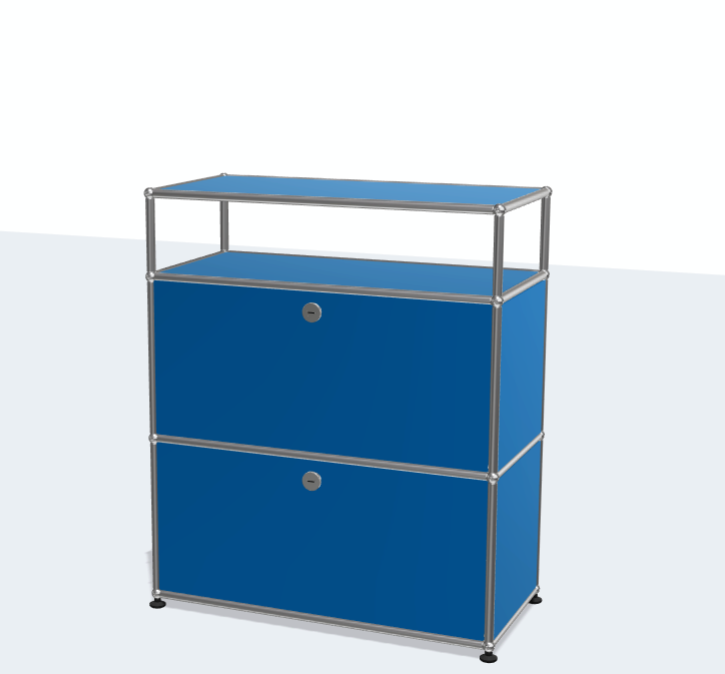 USM Haller Modular Furniture Metal Stainless Steel Dining Sideboard Bedside Table Storage Bedroom Living Room TV Furniture Side Cabinet
