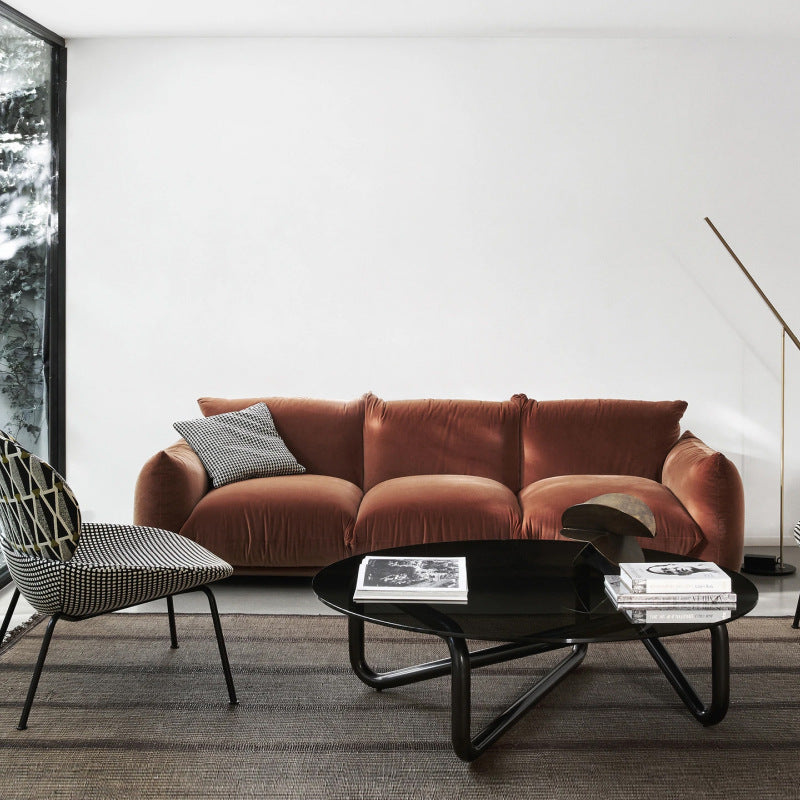 Italian arflex designer bread sofa wabi-sabi wind ins net red lamb's wool single double triple seat
