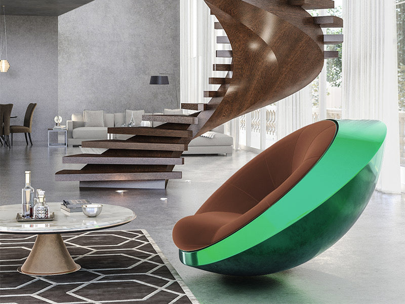 Italian Designer Fiberglass Reinforced Plastic UFO Chair Hotel Art Personality Leisure Chair Single Sofa Chair