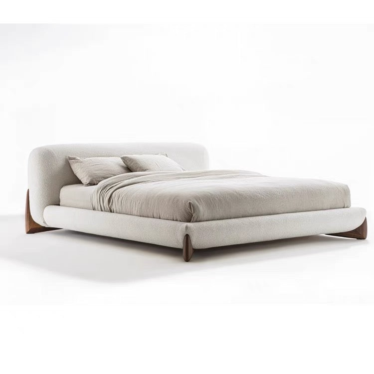 Porada SOFTBAY Bed Home Bedroom Modren Solid Wood Double Bed