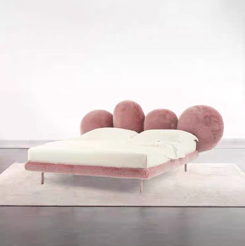 Italian Furniture Edra Cipria Bed Bedroom Double Bed Light Luxury Creative Bed