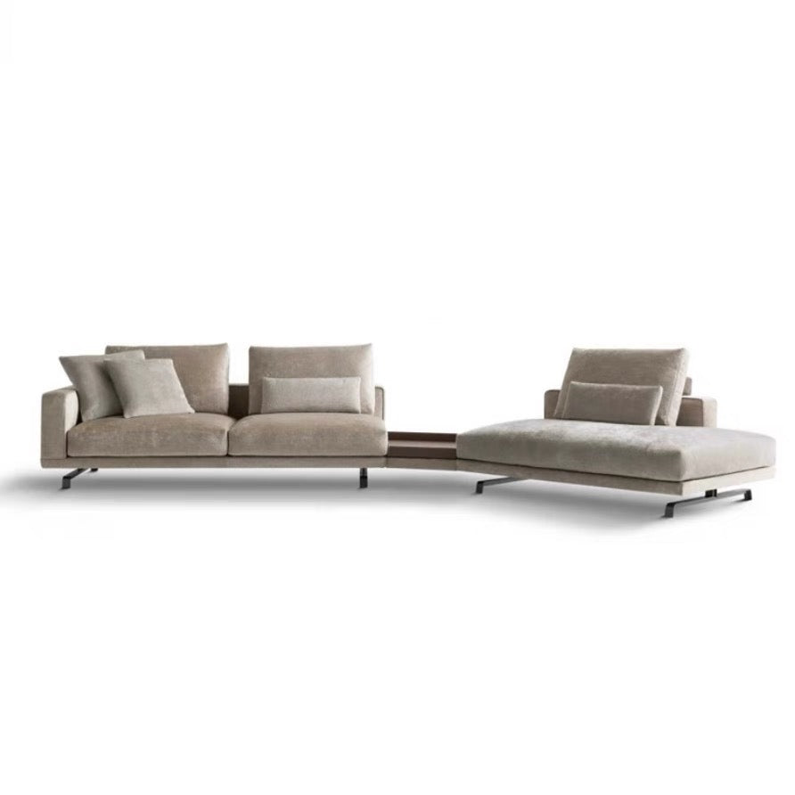 Italian Minimalist Molteni&C Large Flat Villa Living Room Corner Fabric Sofa Modern Light Luxury Octave Sofa Combination