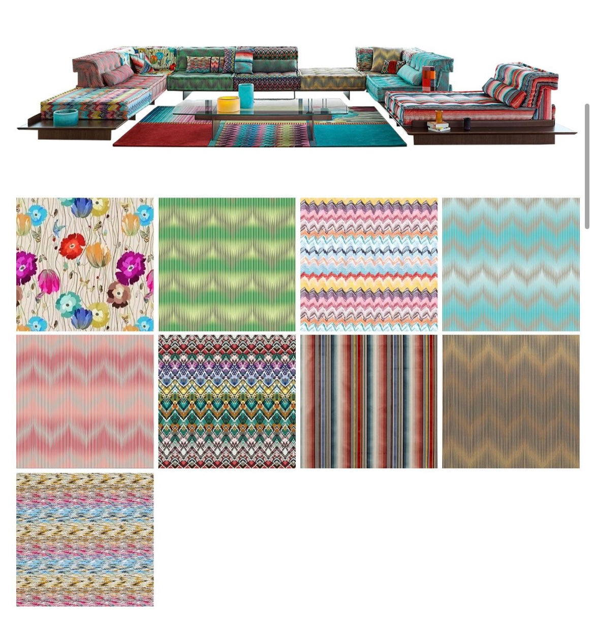 The Nordic creative Roche Bobois Mah Jong sofa Living Room Combination Sofa