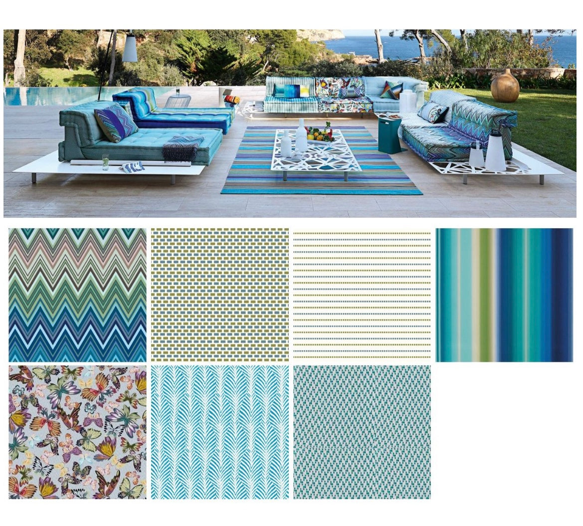 The Nordic creative Roche Bobois Mah Jong sofa Living Room Combination Sofa
