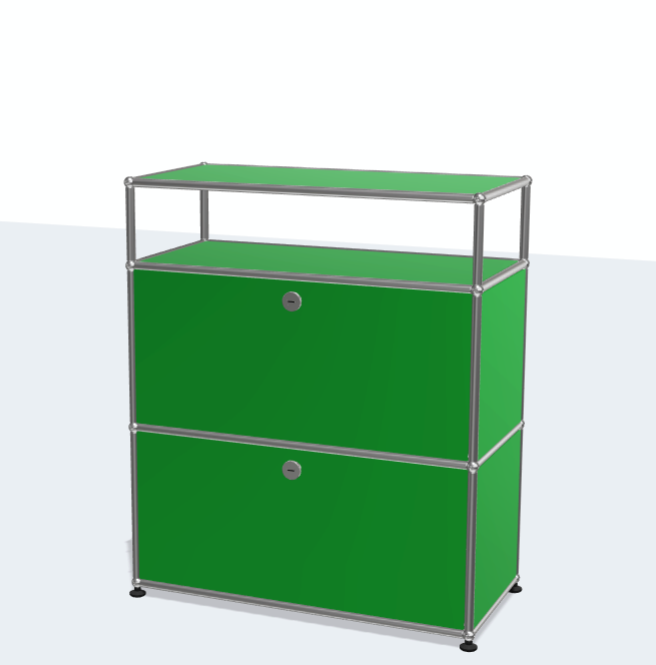 USM Haller Modular Furniture Metal Stainless Steel Dining Sideboard Bedside Table Storage Bedroom Living Room TV Furniture Side Cabinet