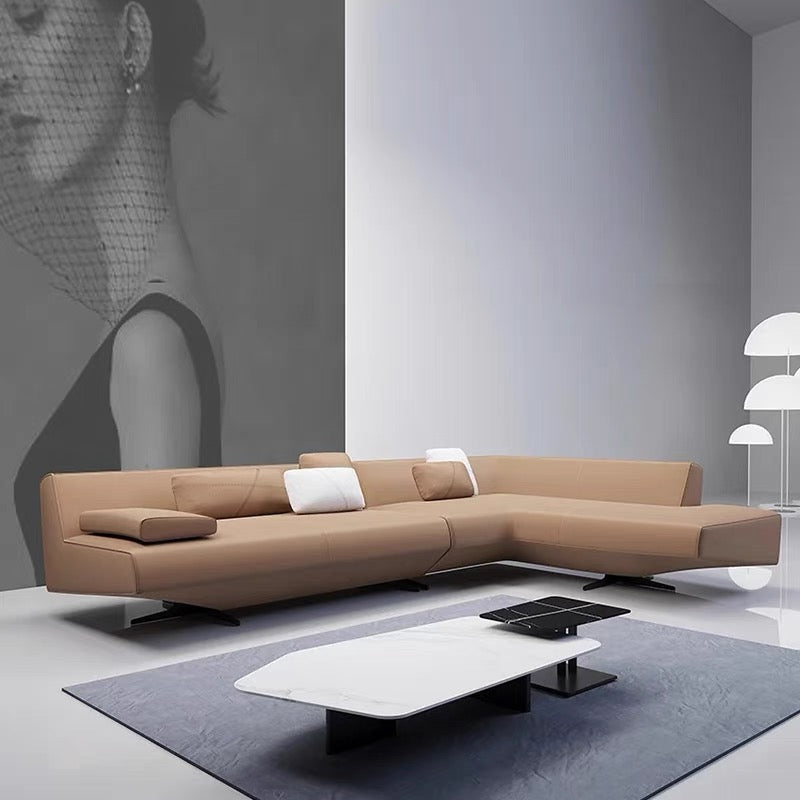 Italian Sofa Poliform Sydney Cotton And Linen Fabric Sofa Living Room Irregular-shaped Corner Soft Sofa Minimalist Designer Sofa