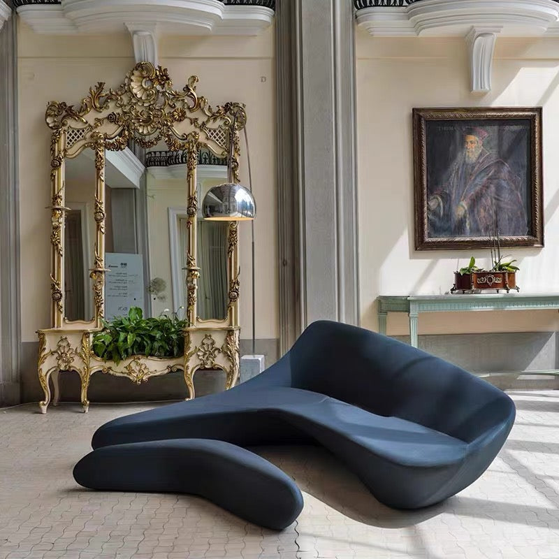 Zaha Hadid Italian Moon System Sofa Irregular L-shaped Sofa Fiberglass 7-shaped Zaha Moon Sofa