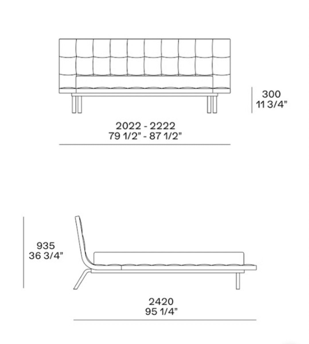 Italian Minimalist Villa large Flat Poliform Onda Bed Bedroom Leather Double Bed