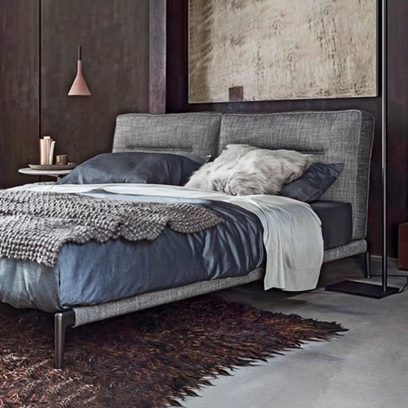Italian Flexform Bed Adda Bedroom Double Bed Soft-padded Modern Bedroom Furniture