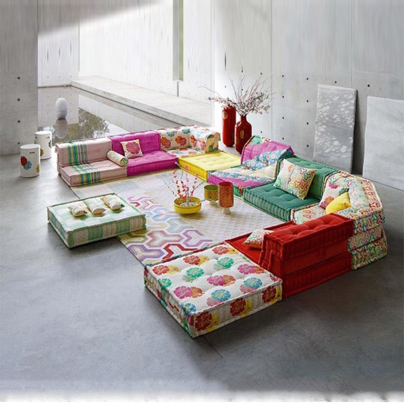 The Nordic creative Roche Bobois Mah Jong sofa Living Room Combination Sofa