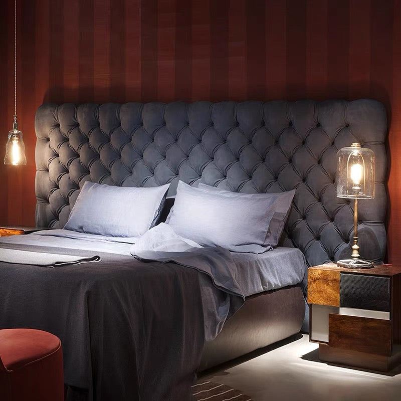 Baxter Heaven Bed Leather 1.8M Bed French Retro High-end Bedroom Double Bed