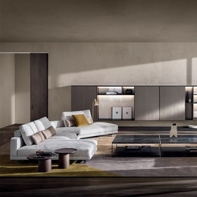 Italian Minimalist Molteni&C Large Flat Villa Living Room Corner Fabric Sofa Modern Light Luxury Octave Sofa Combination