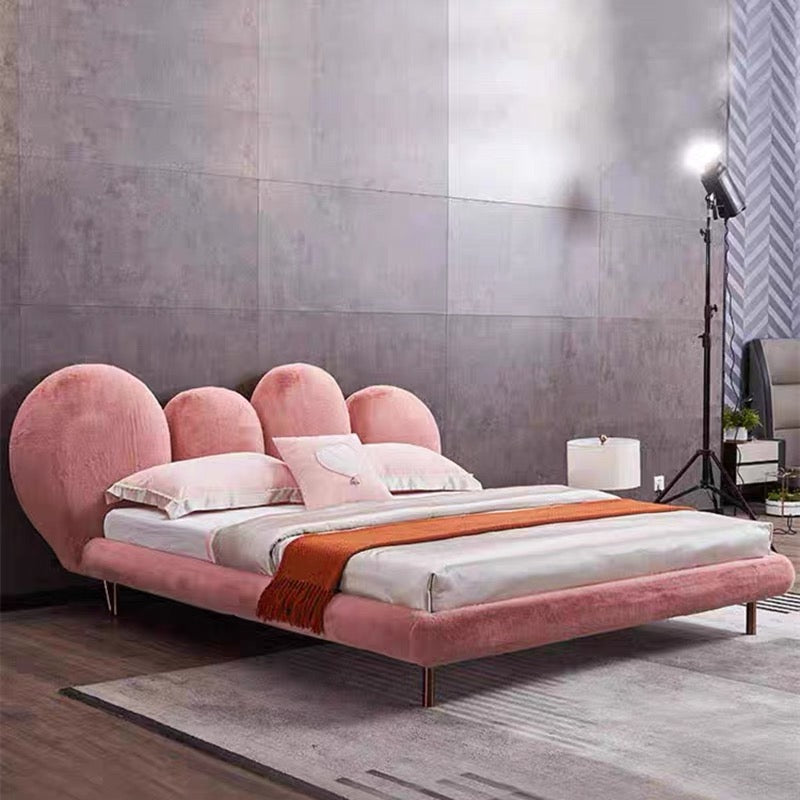 Italian Furniture Edra Cipria Bed Bedroom Double Bed Light Luxury Creative Bed