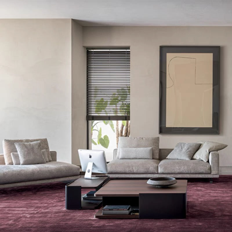 Italian Minimalist Molteni&C Large Flat Villa Living Room Corner Fabric Sofa Modern Light Luxury Octave Sofa Combination