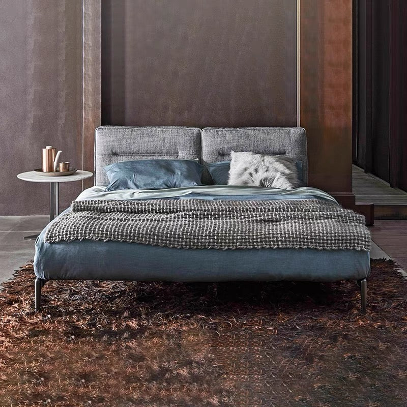 Italian Flexform Bed Adda Bedroom Double Bed Soft-padded Modern Bedroom Furniture