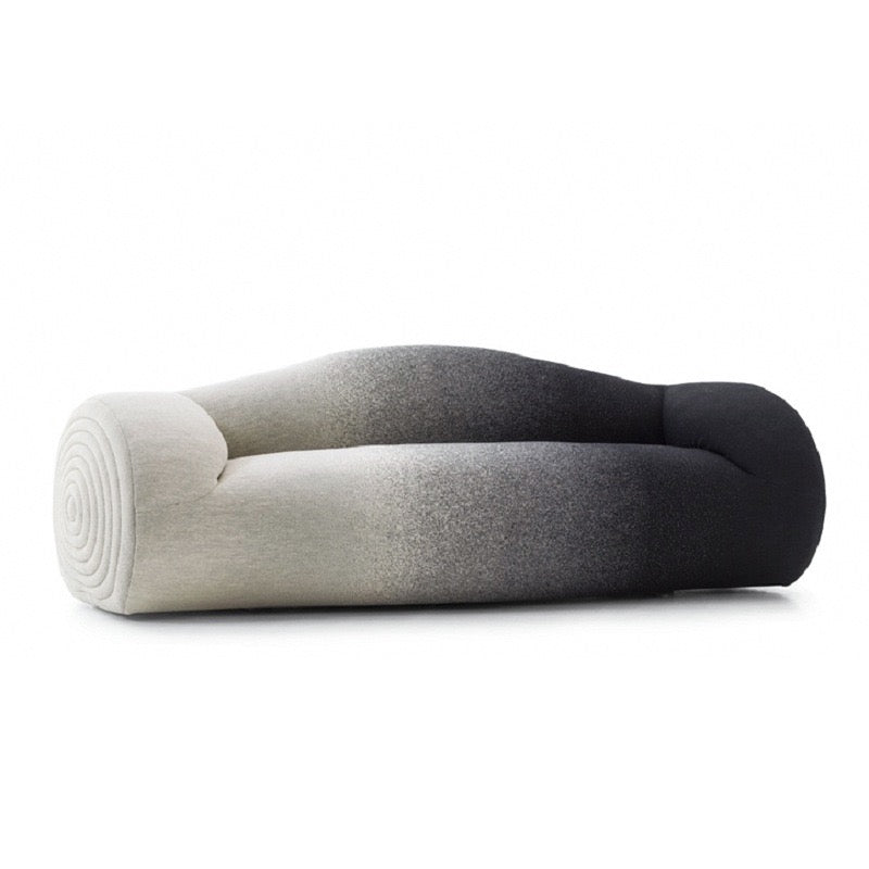 Glider Sofa Irregular-shaped Fabric Living Room Leisure Sofa Gradient Color Sofa