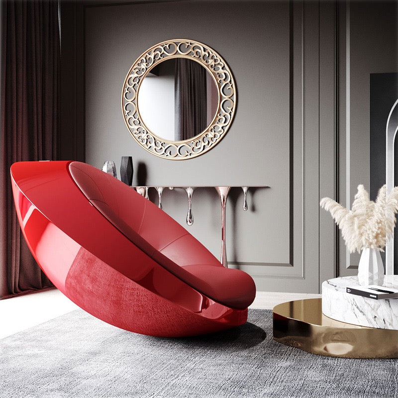 Italian Designer Fiberglass Reinforced Plastic UFO Chair Hotel Art Personality Leisure Chair Single Sofa Chair
