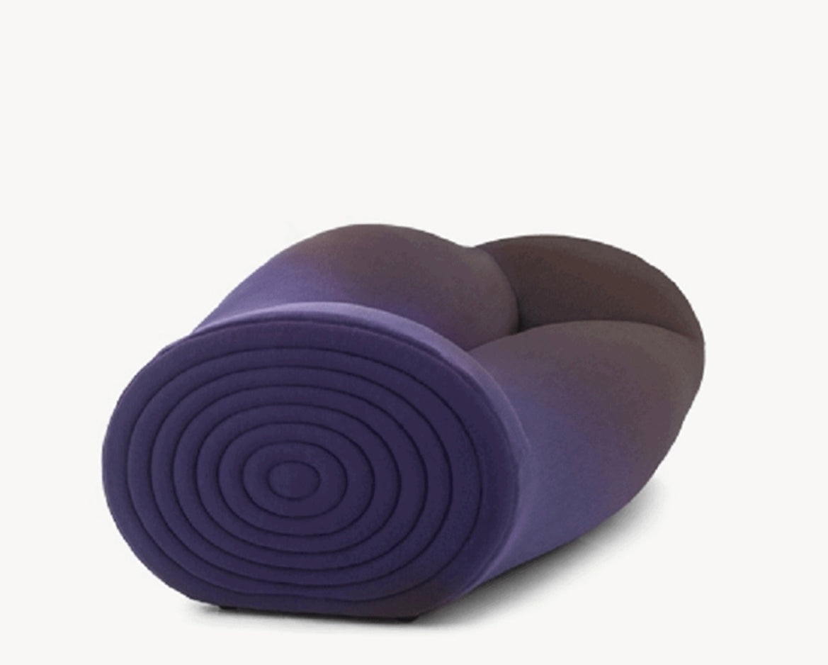 Glider Sofa Irregular-shaped Fabric Living Room Leisure Sofa Gradient Color Sofa