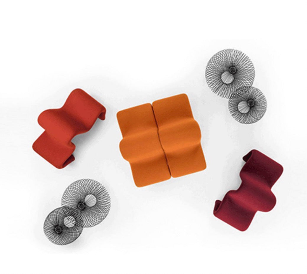 Dos a Dos Backrest Chair Creative Lazy Backrest Single Chair Fiberglass Backrest Leisure Chair