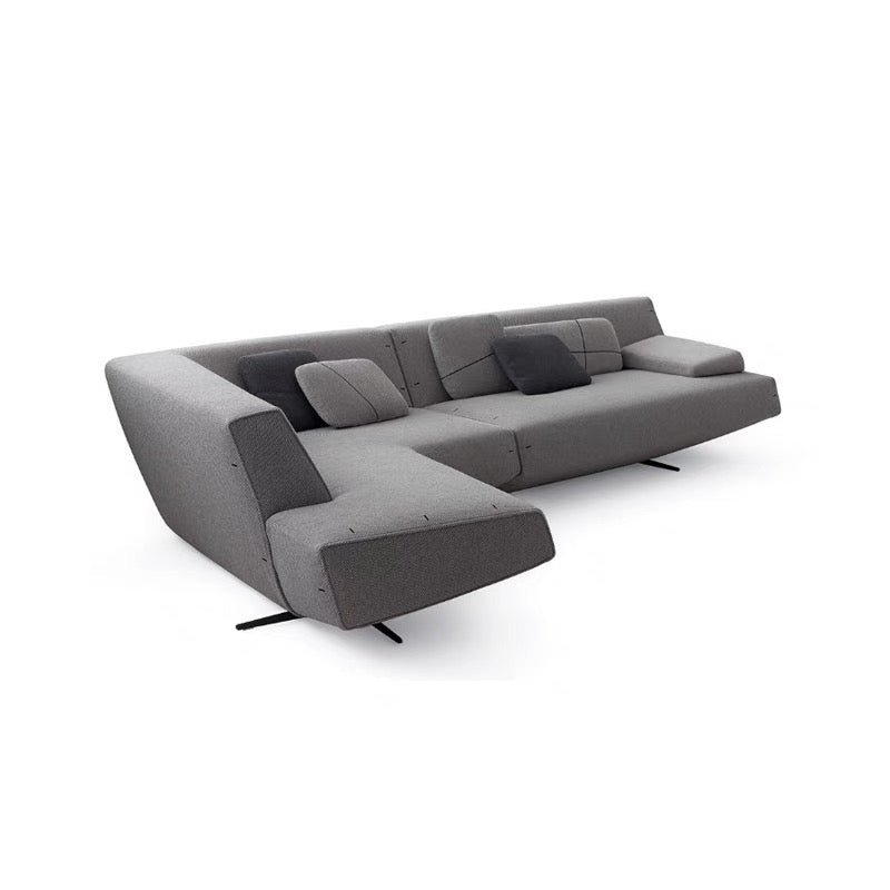 Italian Sofa Poliform Sydney Cotton And Linen Fabric Sofa Living Room Irregular-shaped Corner Soft Sofa Minimalist Designer Sofa