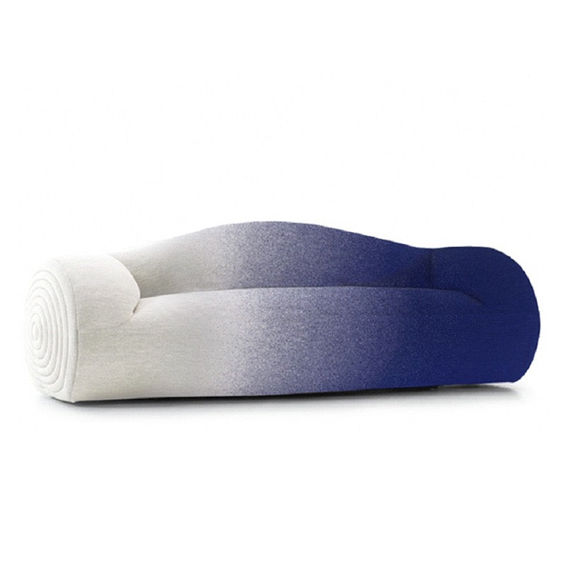 Glider Sofa Irregular-shaped Fabric Living Room Leisure Sofa Gradient Color Sofa