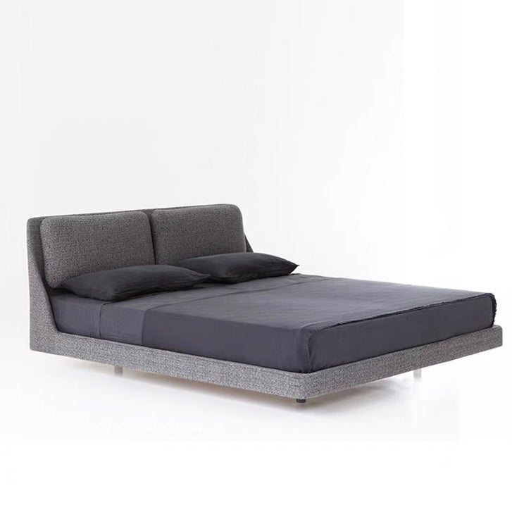 Italian Minimalist Fabric Bed Porro Makura Double Bed Modern Master Bedroom Bed