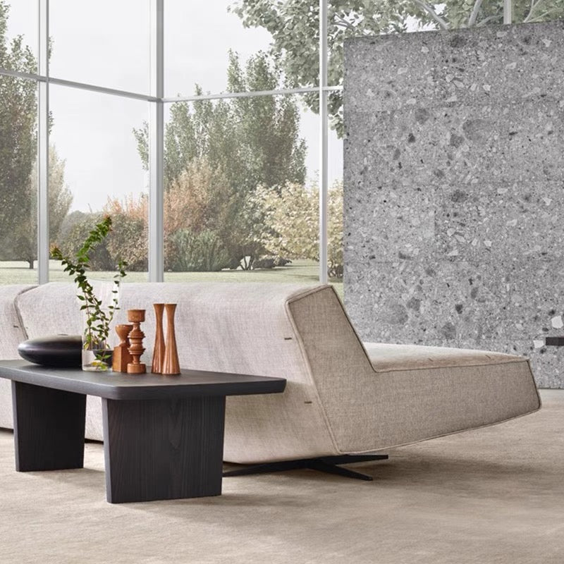 Italian Sofa Poliform Sydney Cotton And Linen Fabric Sofa Living Room Irregular-shaped Corner Soft Sofa Minimalist Designer Sofa