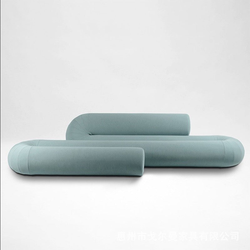 Serpentine Sofa Irregular-shaped Paperclip Sofa Hotel Lobby Design Sofa
