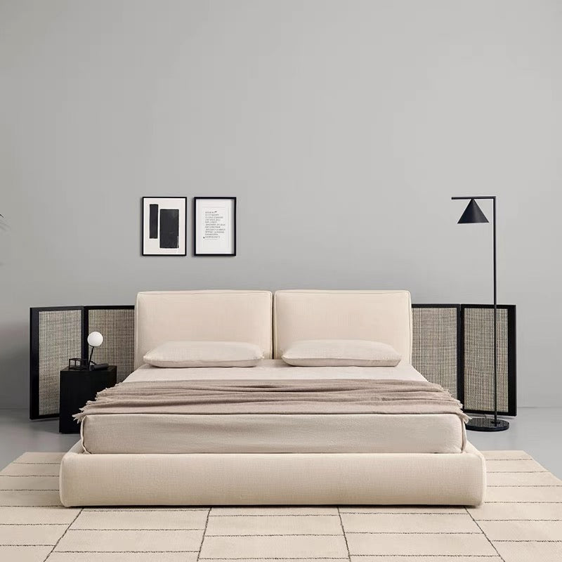 Italian Porro Double Bed Simple Fashion Bedroom Byron Bed Fabric Bed