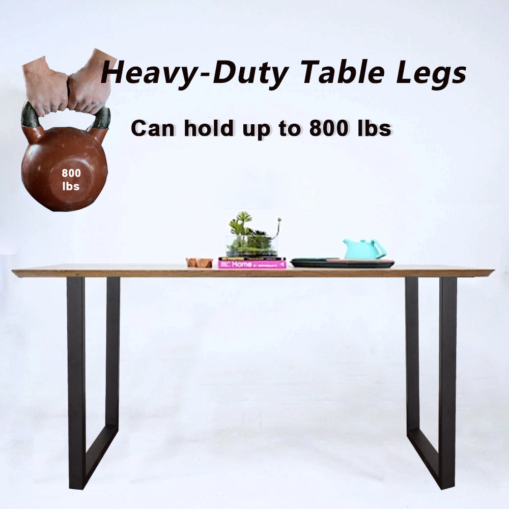 QLLY Square Table Legs, Industrial Bench Legs, Custom Table Legs, Furniture Leg Set, Set of 2