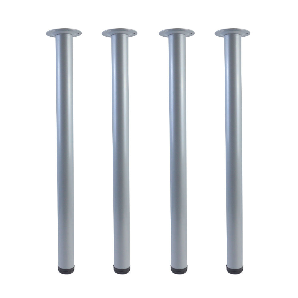 QLLY Adjustable Tall Metal Desk Legs, Office Table Furniture Leg Set, Set of 4