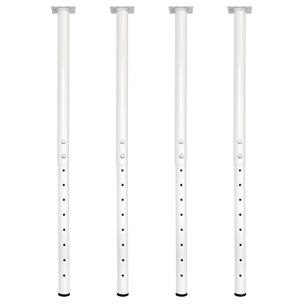 QLLY Adjustable Metal Table Leg, 24-40 inch, 60-100cm, Home Office DIY Desk Leg, Furniture Leg Set