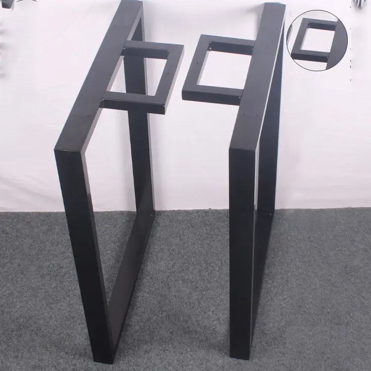 Customized Mouth Shaped Table Leg Office Conference Desk Foot Stand Large Plate Table Frame Metal Baking Varnish Iron Table Leg Bracket