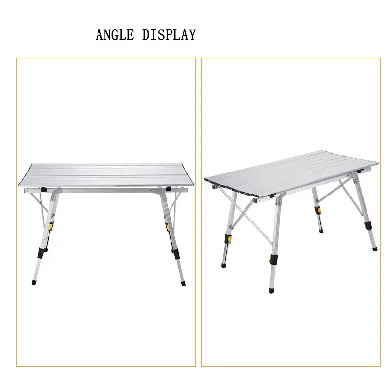 Customized Aluminum Alloy Outdoor Folding Table Retractable Lifting Camping Barbecue Table Height Adjustable Table