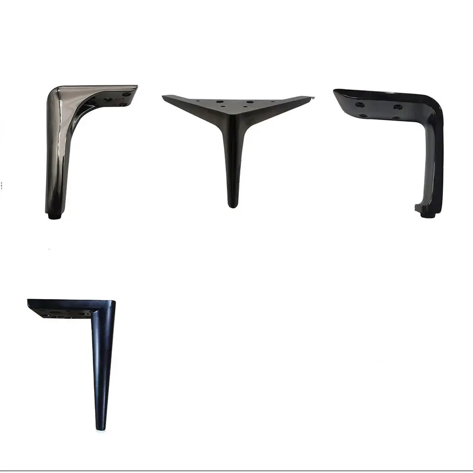 Customized Semi-circular Three-pronged Leg Aluminum Alloy Steel Sofa Feet Making Machine Solid Desk Feet