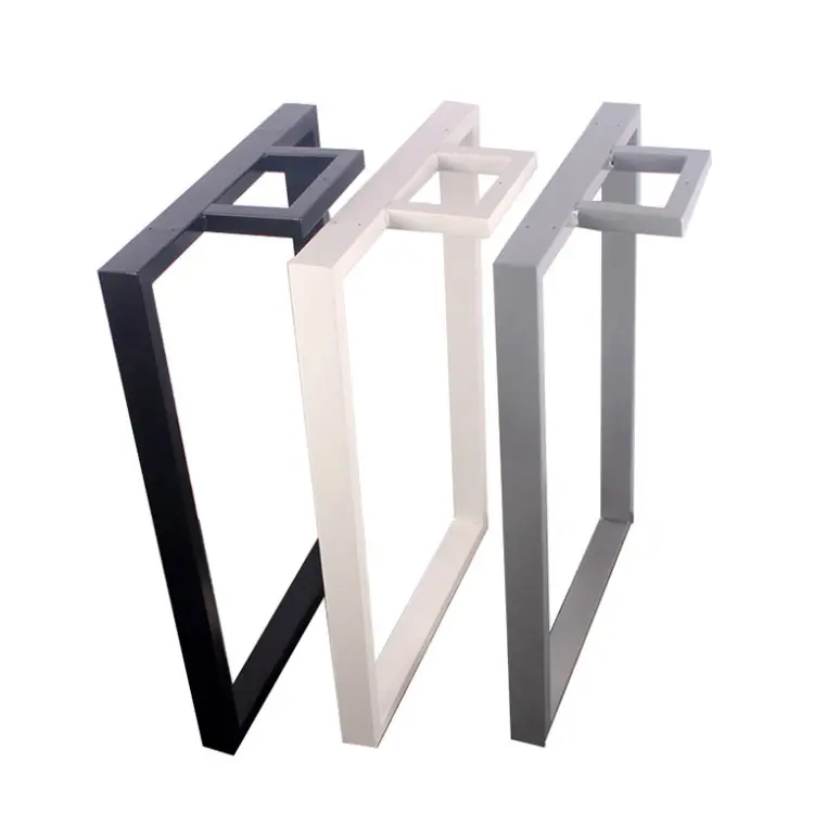 Customized Mouth Shaped Table Leg Office Conference Desk Foot Stand Large Plate Table Frame Metal Baking Varnish Iron Table Leg Bracket