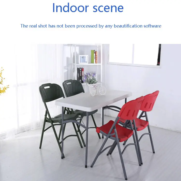 Customized HDPE Event Wedding Banquet Foldable White Garden Chairs, Folding Plastic Chair With 350 Pound Capacity