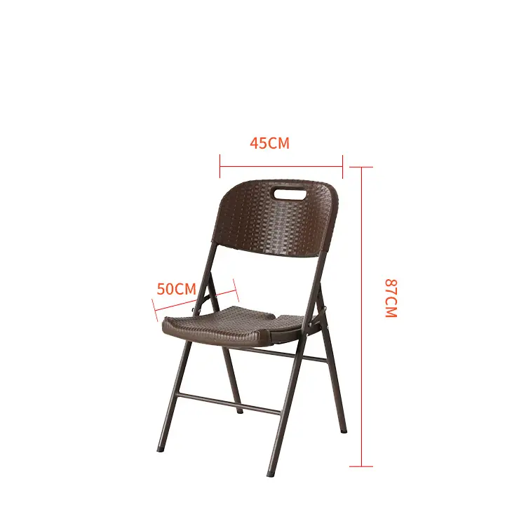 Customized Foldable Outdoor Camping Armchair, Blow Molded Hollow Wood Grain HDPE Commercial Restaurant Leisure Chair
