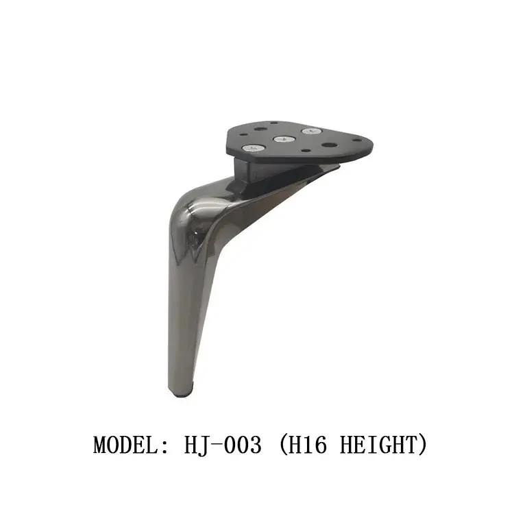 Customized Semi-circular Three-pronged Leg Aluminum Alloy Steel Sofa Feet Making Machine Solid Desk Feet