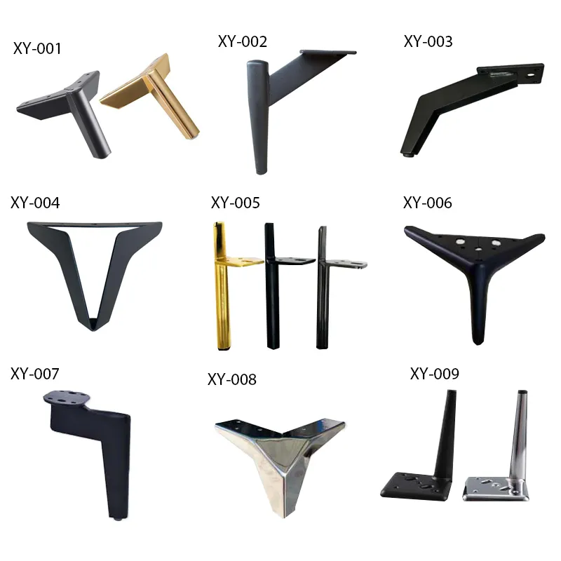 Customized Modern Sofa feet Screw Iron Metal Desk Legs Feet Furniture Leg Sofa Cabinet Bed Hardware Feet