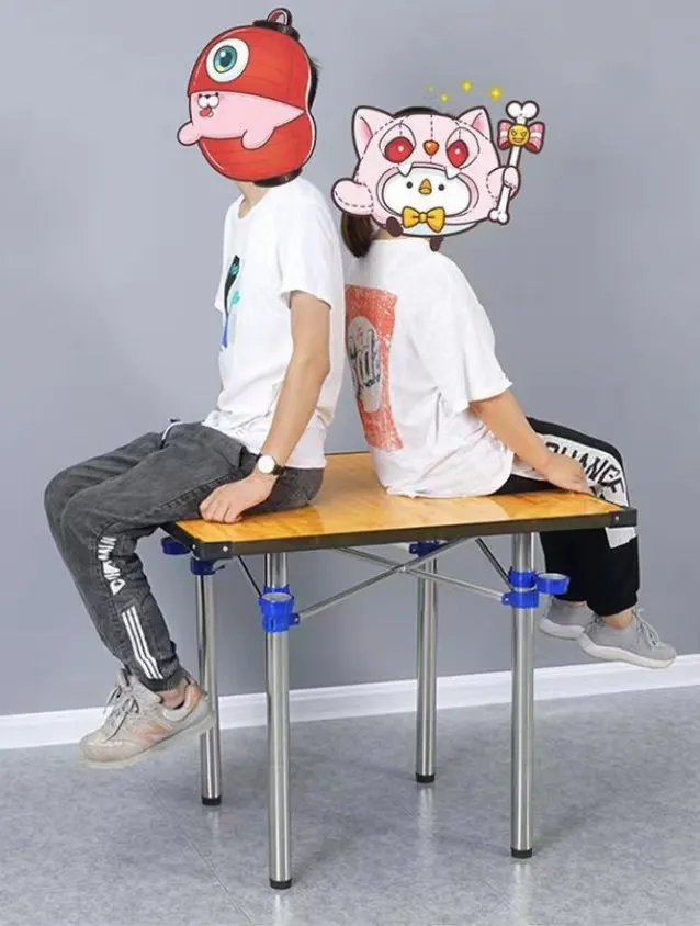 Customized Round Telescopic Table Stand Foldable Table Leg Bracket Stainless Steel Dining Table Feet