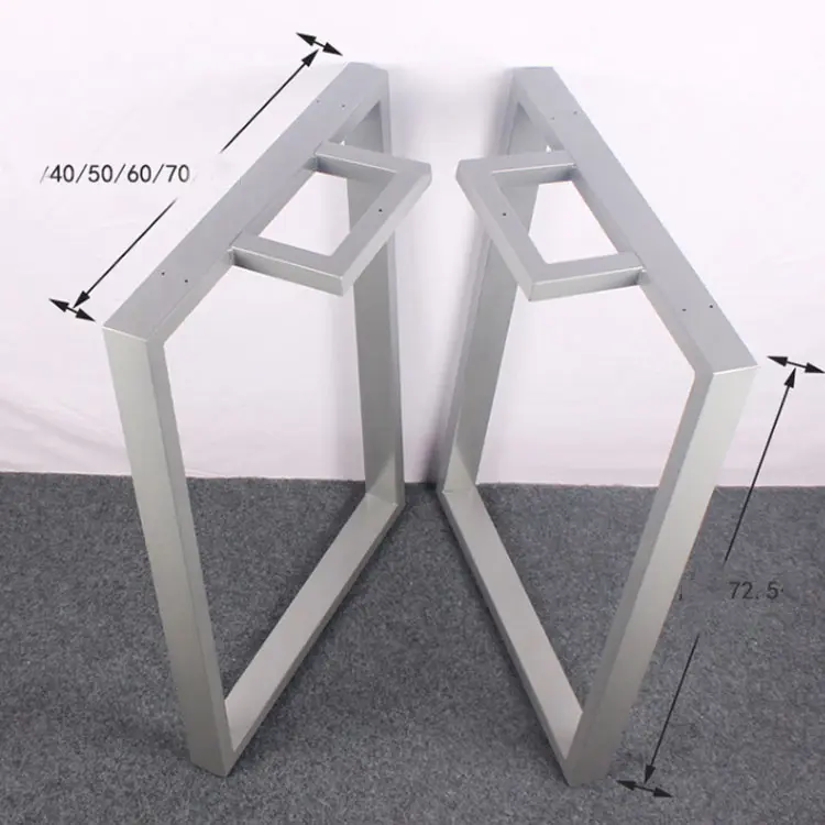 Customized Mouth Shaped Table Leg Office Conference Desk Foot Stand Large Plate Table Frame Metal Baking Varnish Iron Table Leg Bracket