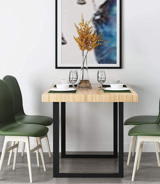 The Square Table Legs In The Black Country Style Are Fashionable And Retro, Perfectly Matched With Other Furniture, Bringing Unique Charm To Your Room