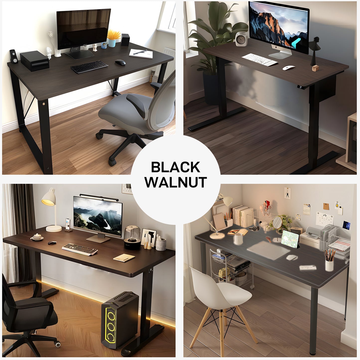 QLLY One-Piece Wood Tabletop, Solid Board Desktop, Universal Countertop for Table and Workstation