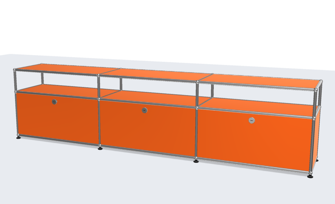 Classic Designer High Quality Stainless Steel TV Stand Cabinet Media Lowboard Entertainment Center with Closed Storage