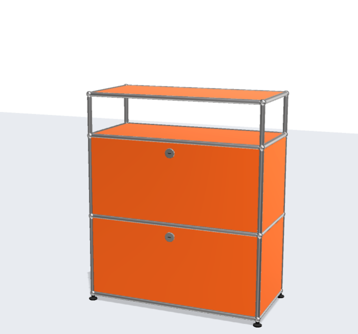 USM Haller Modular Furniture Metal Stainless Steel Dining Sideboard Bedside Table Storage Bedroom Living Room TV Furniture Side Cabinet